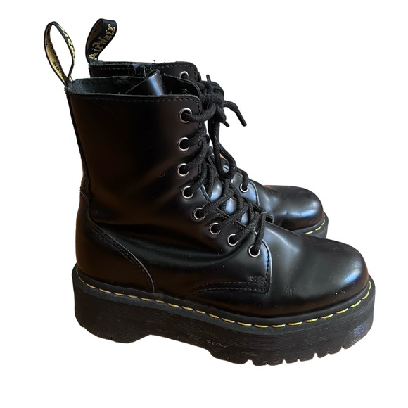 Doc martens black platform ankle boots - Picture 1 of 3